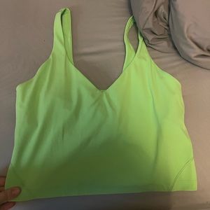 Lime green align tank.